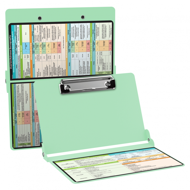 WhiteCoat Clipboard® - Mint Ovarian/Adnexal Sonography Edition